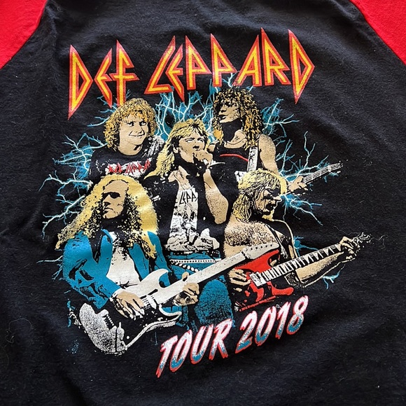 Def Leppard 2018 Concert Tour Band Tshirt - Picture 2 of 8